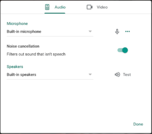 noise background rmeoval settings