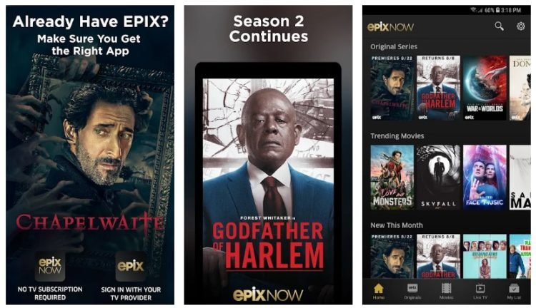 EPIX NOW App Review 2021 | Watch tv shows and movies — Appedus