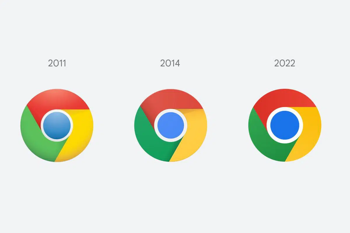 chrome logo history