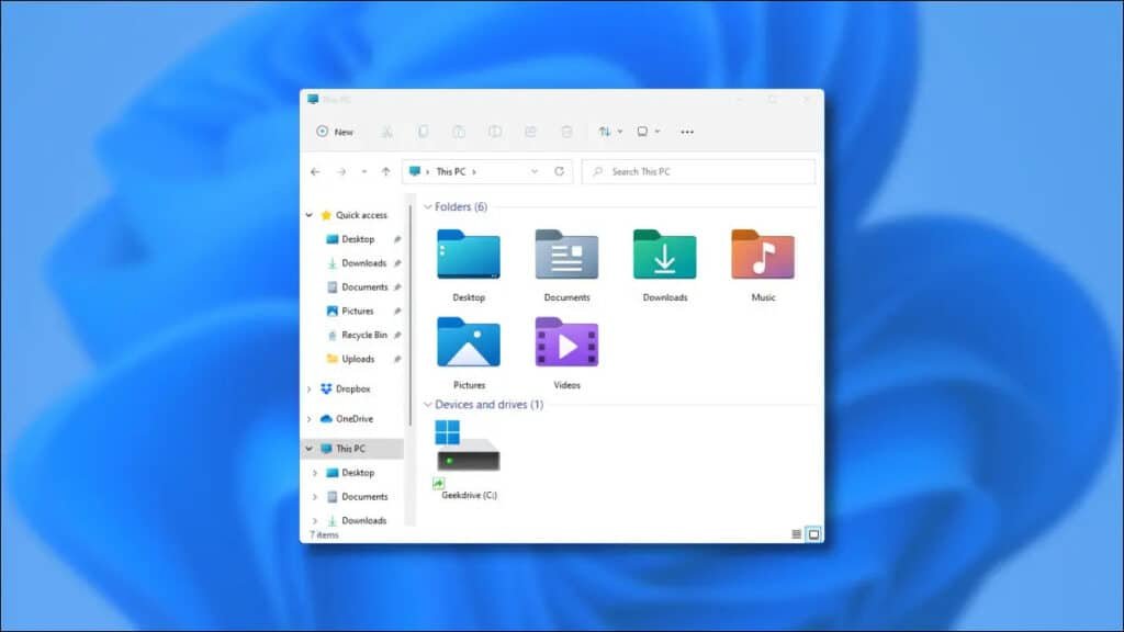 File Explorer Windows 11