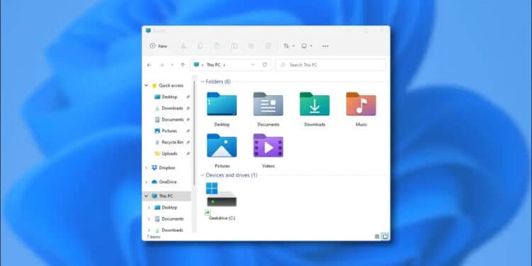 File Explorer Windows 11