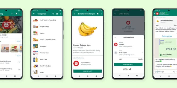 Meta and Jio launch grocery shopping on WhatsApp in India
